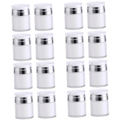 FOMIYES 16 pcs Press Cream Jar Empty airless pump bottles Empty Cosmetic Jars vacuum refillable lotion jar pump Cosmetic jar pump bottle empty airless jar As travel empty can pump type