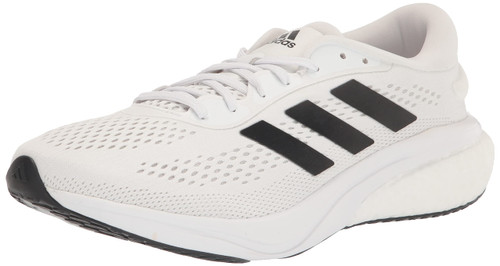 adidas Men's Supernova 2 Running Shoe, White/Black/Dash Grey, 11