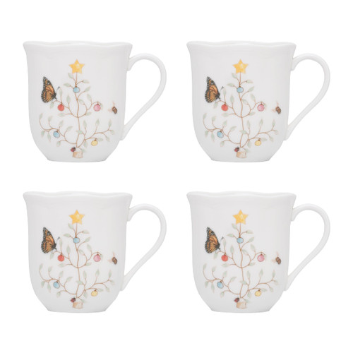 Lenox 810138 Butterfly Meadow Seasonal 4-Piece Mug Set