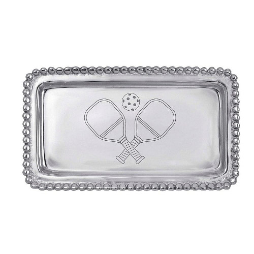 MARIPOSA Pickleball Beaded Statement 7in Tray (r) -