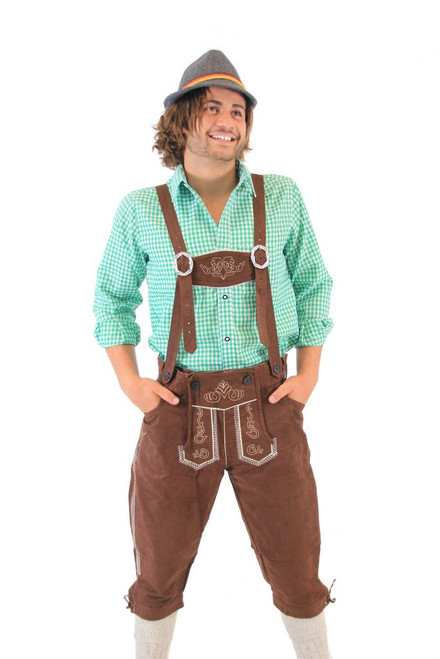 Oktoberfest German Bavarian Lederhosen Costume Pants (32) Oktoberfest German Bavarian Lederhosen Costume Pants (32)