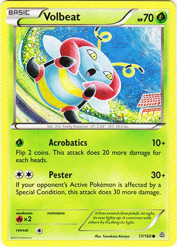 Pokemon - Volbeat (17/160) - XY Primal Clash