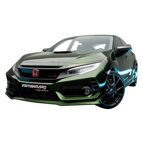 KPMF K75400 Vinyl Film Car Wrap Series | Gloss Green/Black Iridescent | K75460 | (Sample 3in x 5in)