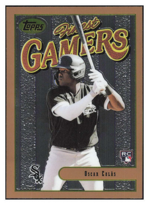 Oscar Colas RC 2023 Topps Finest Flashbacks #31 ROOKIE NM+-MT MLB Baseball White Sox