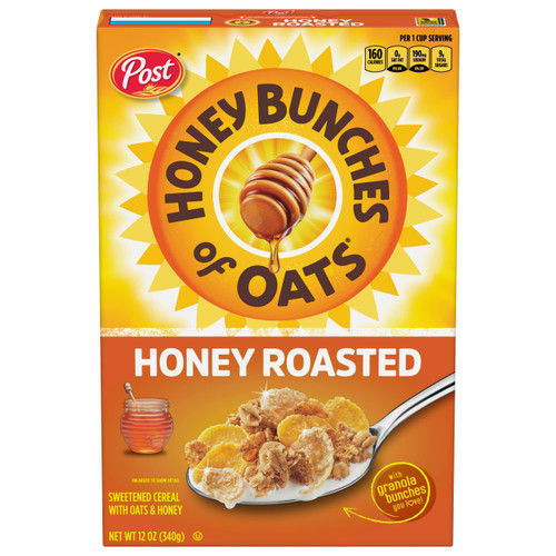 Honey Bunches of Oats Honey Roasted, Heart Healthy, Low Fat, made with Whole Grain Cereal, 12 Ounce Honey Bunches of Oats Honey Roasted, Heart Healthy, Low Fat, made with Whole Grain Cereal, 12 Ounce