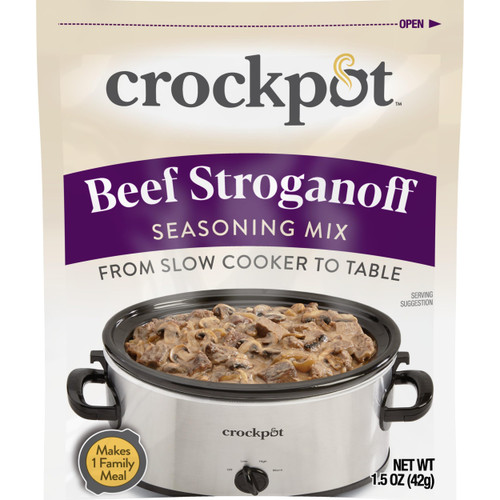 Crock-Pot Beef Stroganoff Seasoning Mix for Crockpots and Slow Cookers, 1.5 Ounce