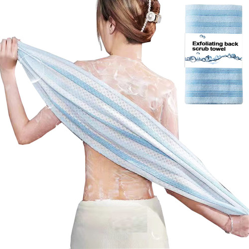 CLrkualn Exfoliating Back Scrubber Bath Wash Scrub Towels Cloth Washcloth Bath Sponge Towel for Men Women Body Scrubbing Brush Loofah Exfoliator Shower Towel Back Scrubber (1Pack Blue) CLrkualn Exfoliating Back Scrubber Bath Wash Scrub Towels Cloth Washcloth Bath Sponge Towel for Men Women Body Scrubbing Brush Loofah Exfoliator Shower Towel Back Scrubber (1Pack Blue)