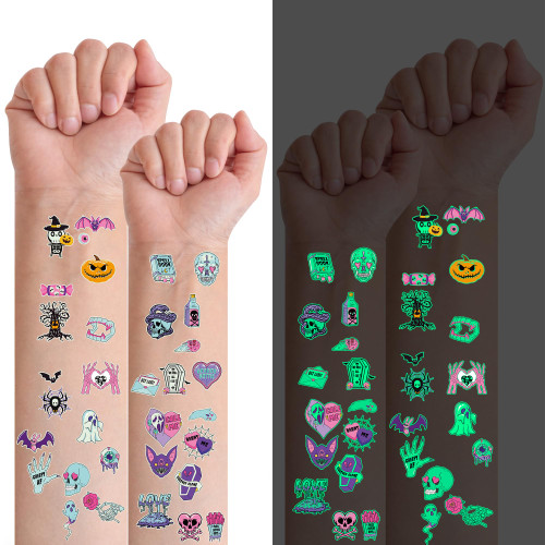 96 PCS Halloween Temporary Tattoos for Kids?Halloween Assorted Treat or Trick Halloween Fake Tattoo Stickers for Boys Girls Goody Bag Stuffers Prizes Party Favors 96 PCS Halloween Temporary Tattoos for Kids?Halloween Assorted Treat or Trick Halloween Fake Tattoo Stickers for Boys Girls Goody Bag Stuffers Prizes Party Favors