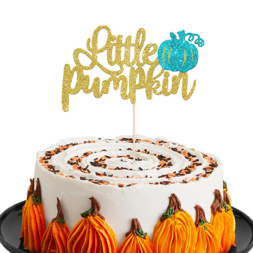 Rsstarxi 1 Pack Glitter Little Pumpkin Cake Topper Fall Theme Baby Little Pumpkin Cake Pick Baby Shower Boy Birthday Cake Decorations for Pumpkin Themed Thanksgiving Party Decorations Blue Rsstarxi 1 Pack Glitter Little Pumpkin Cake Topper Fall Theme Baby Little Pumpkin Cake Pick Baby Shower Boy Birthday Cake Decorations for Pumpkin Themed Thanksgiving Party Decorations Blue