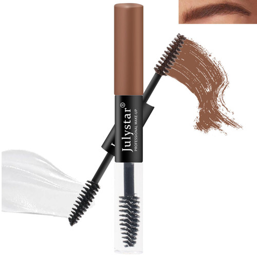 Waterproof Eyebrow Gel, Clear Eyebrow Setting Gel and Eyebrow Gel Brown 2 in 1, Long Lasting Sweat-Proof Eyebrows Gel, Brow Fix Gel, Makeup Eyebrow Gel, Eyebrow Repair Liquid Brows Styling Beauty Salon Waterproof Eyebrow Gel, Clear Eyebrow Setting Gel and Eyebrow Gel Brown 2 in 1, Long Lasting Sweat-Proof Eyebrows Gel, Brow Fix Gel, Makeup Eyebrow Gel, Eyebrow Repair Liquid Brows Styling Beauty Salon