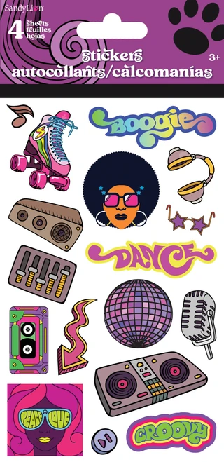 Disco - Standard 4 Sheet Stickers Standard Stickers - 4 Sheet