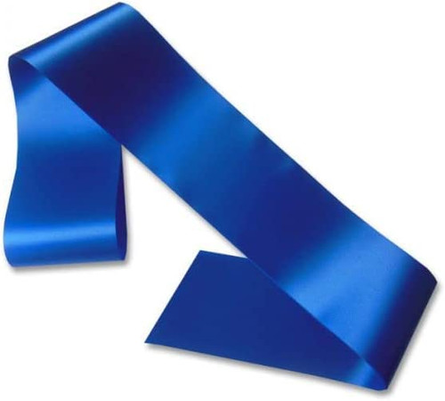 Boolavard Plain/Blank Hen Night Party Sashes - Create Your Own Sash - Unprinted Sash (Royal Blue)