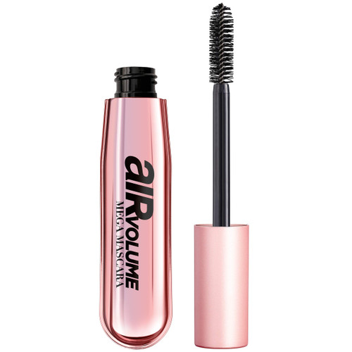 L'Oreal Paris Makeup Air Volume Mega Mascara, Lightweight & Long-lasting Volumizing Mascara for Voluminous Eyelashes, Washable Black Brown, 0.3 Fl Oz L'Oreal Paris Makeup Air Volume Mega Mascara, Lightweight & Long-lasting Volumizing Mascara for Voluminous Eyelashes, Washable Black Brown, 0.3 Fl Oz
