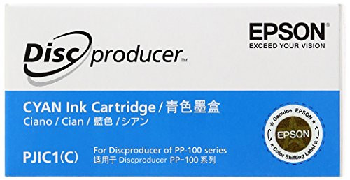 Epson DiscProducer PP-100/PP-50 C13S020447 Ink Cartridge (Cyan, 1-Pack) in Retail Packaging