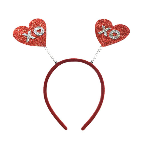 Dzrige Valentine's Day Heart Head Bopper Headband with XOXO,Glitter Love Heart Headband Sequin Red Love Hair Band Hoop Heart Shaped Hair Accessoires for Valentines Day New Year Wedding Birthday Party Gift (Red) Dzrige Valentine's Day Heart Head Bopper Headband with XOXO,Glitter Love Heart Headband Sequin Red Love Hair Band Hoop Heart Shaped Hair Accessoires for Valentines Day New Year Wedding Birthday Party Gift (Red)