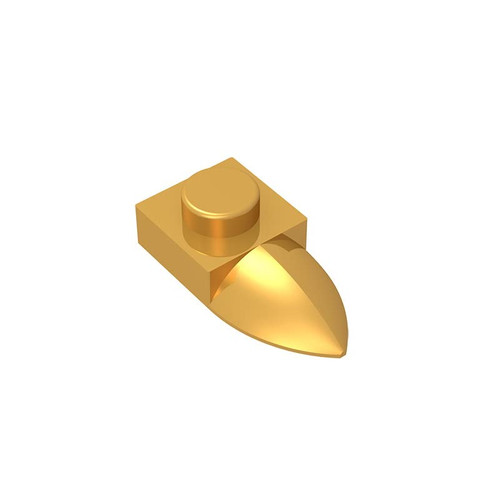 Gobricks GDS-870 Compatible with Lego 49668 49673 All Major Brick Brands Toys Building Blocks Technical Parts Assembles DIY (297 Pear Gold(035),50 PCS)