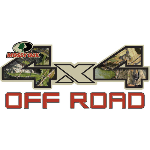 Mossy Oak Graphics 13002-OB-S Obsession 7" x 3" 4x4 Off-Road Style Decal