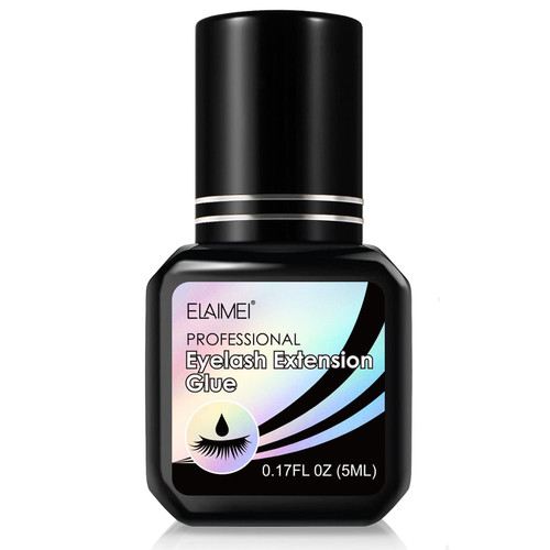 Eyelash Glue for Lash Extensions, Lash Extension Glue, 0.5-1 Sec Drying time, 7-9 Weeks Retention, Extra Strong Adhesive, Black Eyelashes Glue for Semi-Permanent Extensions, Professional Use Only