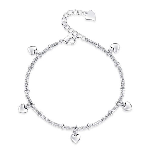 kelistom 925 Sterling Silver Bracelets for Women Teen Girls, Love Heart Charm Chain Bracelet Bangle Fashion Jewelry Gifts (heart hanging) kelistom 925 Sterling Silver Bracelets for Women Teen Girls, Love Heart Charm Chain Bracelet Bangle Fashion Jewelry Gifts (heart hanging)