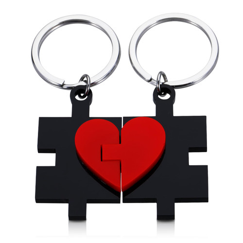 Anniversary for Him Her Couples Gift Matching Couple Stuff Heart Keychain Gifts for Boyfriend Girlfriend Lover Husband Wife Christmas Valentines Day Gifts for Him Her Birthday Wedding Stocking Stuffer