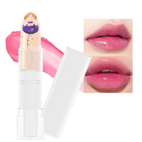 BINGBRUSH Crystal Flower Jelly Color Changing Lipstick,Long Lasting Lip Care Moisturizer Lip Balm Magic Color Change Lip Gloss Lip Tint Stain Matte Makeup Lipstick (06#Purple flower) BINGBRUSH Crystal Flower Jelly Color Changing Lipstick,Long Lasting Lip Care Moisturizer Lip Balm Magic Color Change Lip Gloss Lip Tint Stain Matte Makeup Lipstick (06#Purple flower)