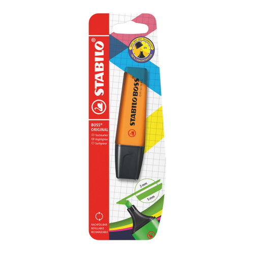 STABILO Highlighter BOSS ORIGINAL - Pack of 1 - Orange
