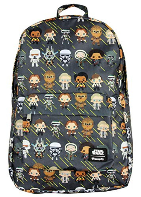 Loungefly x Star Wars Han Solo Chibi Character Print Backpack (One Size, Multi)