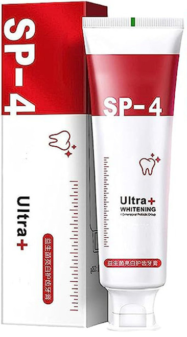 Yiliku Sp-4 Probiotic Toothpaste Whitening, Yayashi Sp-4 Toothpaste, Sp-4 Probiotic Toothpaste Whitening, Sp-4 Super Probiotic-4 Toothpaste, SP-4 Brightening Toothpaste Fresh Breath Toothpaste (1-Red)