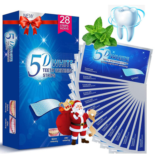 Teeth Whitening Strips, 28 Whitener Strips Effective Teeth Reduced Sensitivity White Strips, Clean Teeth Safely, Stains Remover for Coffee, Wine, Tobacco (14 Treatments) Teeth Whitening Strips, 28 Whitener Strips Effective Teeth Reduced Sensitivity White Strips, Clean Teeth Safely, Stains Remover for Coffee, Wine, Tobacco (14 Treatments)