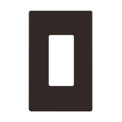 ENERLITES Screwless Decorator Wall Plate Child Safe Outlet Cover, Size 1-Gang 4.68" H x 2.93" L Switch cover, Unbreakable Polycarbonate Thermoplastic, SI8831-BR, Glossy, Brown