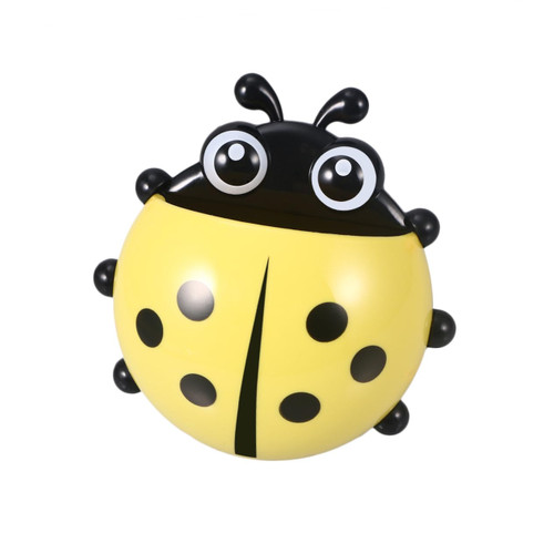 RORPOIR Toothbrush Holders Wall Mounted Ladybird Toothbrush Holder Suction Shelf