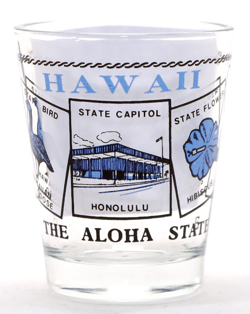 Hawaii Scenery Blue Classic Design Shot Glass