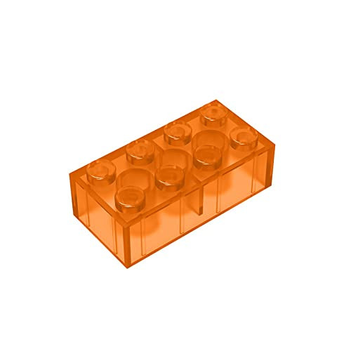 Eske Kouri Gobricks GDS-542 Brick 2X4 Compatibel 3001 Stuks Van Kinderspeelgoed All Major Brick Brands Toys Building Blocks Technical Parts Assembles DIY (182 Trans-Orange(120),10 PCS)