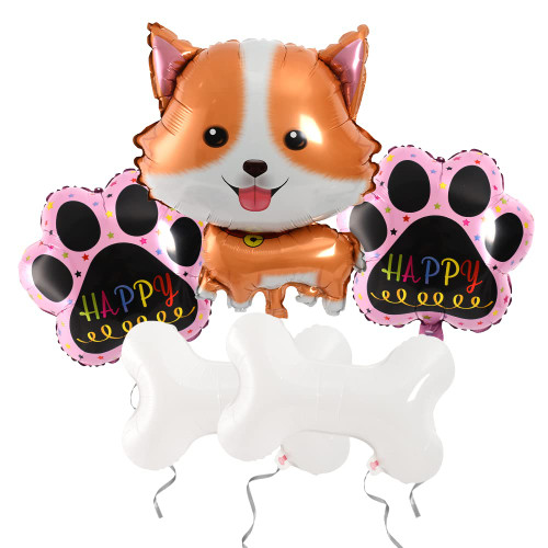 HAIOPS Dog Balloons Paw Print Bone Shape Foil Balloons for Puppy Birthday Pet Dog Party Supplies HAIOPS Dog Balloons Paw Print Bone Shape Foil Balloons for Puppy Birthday Pet Dog Party Supplies