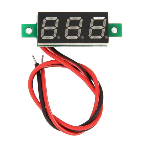 Voltage Meter, Voltmeter, 0.28 Inch Mini Digital Voltmeter DC 4.0-30V LED Digital Voltage Display Panel Meter