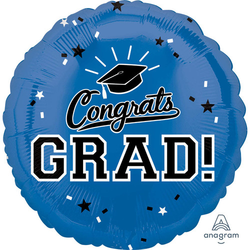 Mayflower 17" Anagram School Colors Pride-Blue Foil Balloon, Multicolor Mayflower 17" Anagram School Colors Pride-Blue Foil Balloon, Multicolor