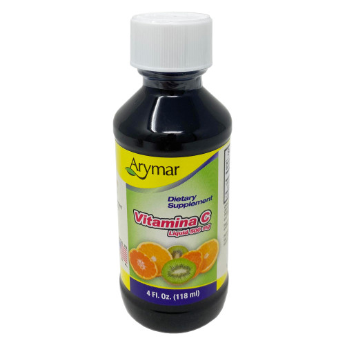 ARYMAR Vitamin C for Adults, Immune Support, Antioxidant, Orange Flavor (4 Fl Oz/Pack of 1)