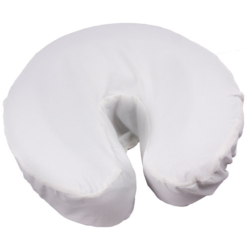 Body Linen Tranquility Microfiber Massage Face Rest Covers for Massage Tables and Chairs - Durable, Lightweight and Extra Soft Microfiber Face Cradle Covers - 1 Pack White