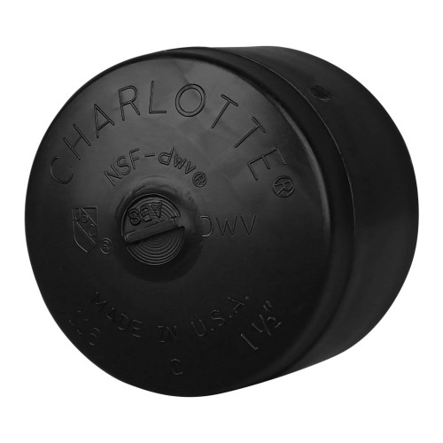 CHARLOTTE PIPE 1 1/2 DWV CAP DWV (DRAIN, WASTE AND VENT) (1 Unit Piece)