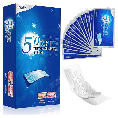 Teeth Whitening Strip Tooth Whitener - 5D White Strip Professional Clean Teeth, Whitening Strips for Teeth Sensitive, Remover Coffee, Wine, Tobacco Stains from Teeth (28 PCS) Teeth Whitening Strip Tooth Whitener - 5D White Strip Professional Clean Teeth, Whitening Strips for Teeth Sensitive, Remover Coffee, Wine, Tobacco Stains from Teeth (28 PCS)