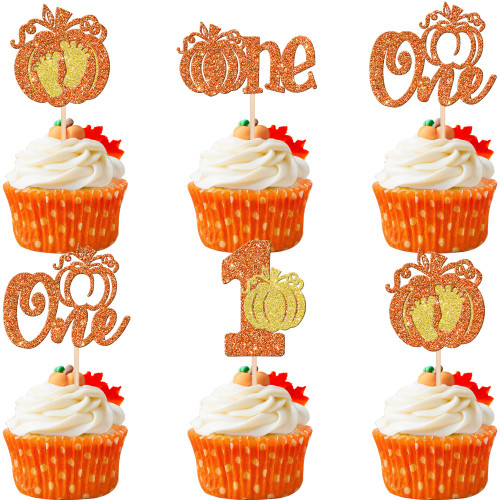 24 PCS Pumpkin One Cupcake Toppers Glitter Fall Theme Baby Feet Pumpkin Cupcake Picks 1st Birthday Cake Decorations for Fall Harvest Baby Shower Kids First Birthday Party Supplies Orange 24 PCS Pumpkin One Cupcake Toppers Glitter Fall Theme Baby Feet Pumpkin Cupcake Picks 1st Birthday Cake Decorations for Fall Harvest Baby Shower Kids First Birthday Party Supplies Orange