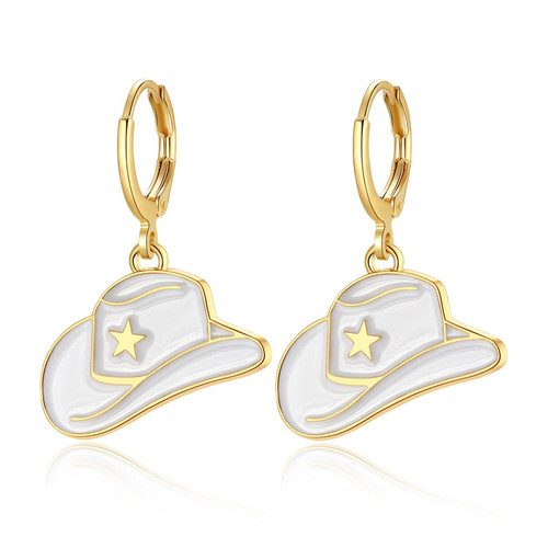 Cowgirl Earrings,9 Pairs Cowboy Boot Earrings,Western Cowgirl Boot Hat Dangle Earrings Gift (white hat) Cowgirl Earrings,9 Pairs Cowboy Boot Earrings,Western Cowgirl Boot Hat Dangle Earrings Gift (white hat)