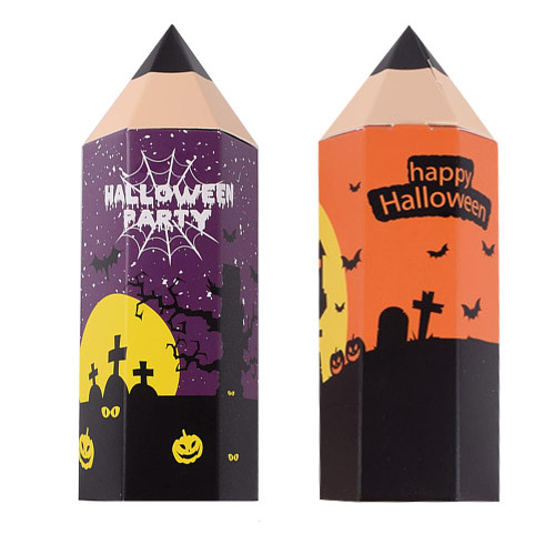 D4DREAM Halloween Goodies Candy Boxes 12 Pcs Halloween Treat Boxes for Trick or Treat Cookie Boxes 3D Halloween House Cardboard Treat Boxes for Halloween Party Favor Supplies