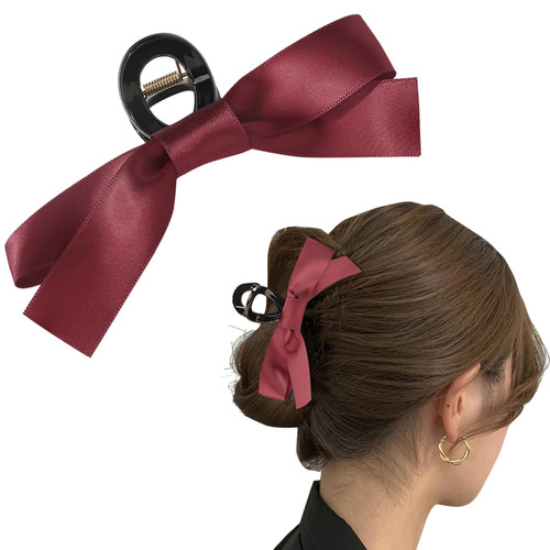 Bow Hair Claw Clip for Women Girls,Bow-knot Hair Claw Clips Barrettes for Thick Thin Hair,Big Bows Hair Claws Barrette,Nonslip Claws Clamps Hair Clips for Women