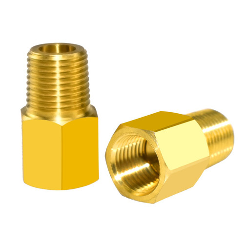 SDTC Tech 2-Pack Brass Pipe Fitting 1/8" NPT Male Thread to 1/8" NPT Female Thread Reducer Adapter