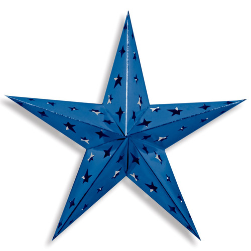 Beistle General Occasion Dimensional Foil Star, 24-inch, Blue