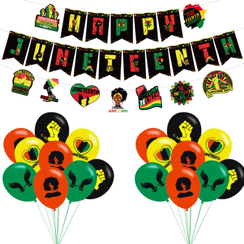 Happy Juneteenth Day Party Decorations,Freedom Day Patriotic Party Supply Set with 1 Happy Juneteenth Backdrop Banner 1 Black Americans Independence Themed Banner16 Freedom Day Balloons Black History Party Supplies Happy Juneteenth Day Party Decorations,Freedom Day Patriotic Party Supply Set with 1 Happy Juneteenth Backdrop Banner 1 Black Americans Independence Themed Banner16 Freedom Day Balloons Black History Party Supplies