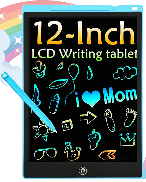 LCD Writing Tablet Doodle Board, 12inch Colorful Drawing Tablet Writing Pad for Kids, Electronic Erasable Learning Educational Girls Gifts Toys for 3 4 5 6 7 Year Old Girls Boys