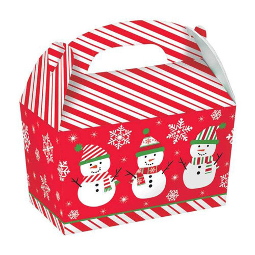 Snowman Cardboard Gable Boxes, 5 Ct. | Party Supply