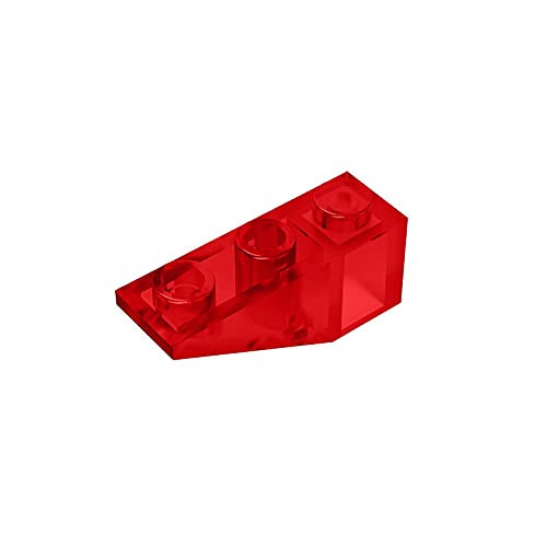 Eske Kouri Gobricks GDS-596 Slope, Inverted 33 3 x 1 Compatible with Lego 4287 All Major Brick Brands Toys Building Blocks Technical Parts Assembles DIY (41 Trans-Red(110),30 PCS)